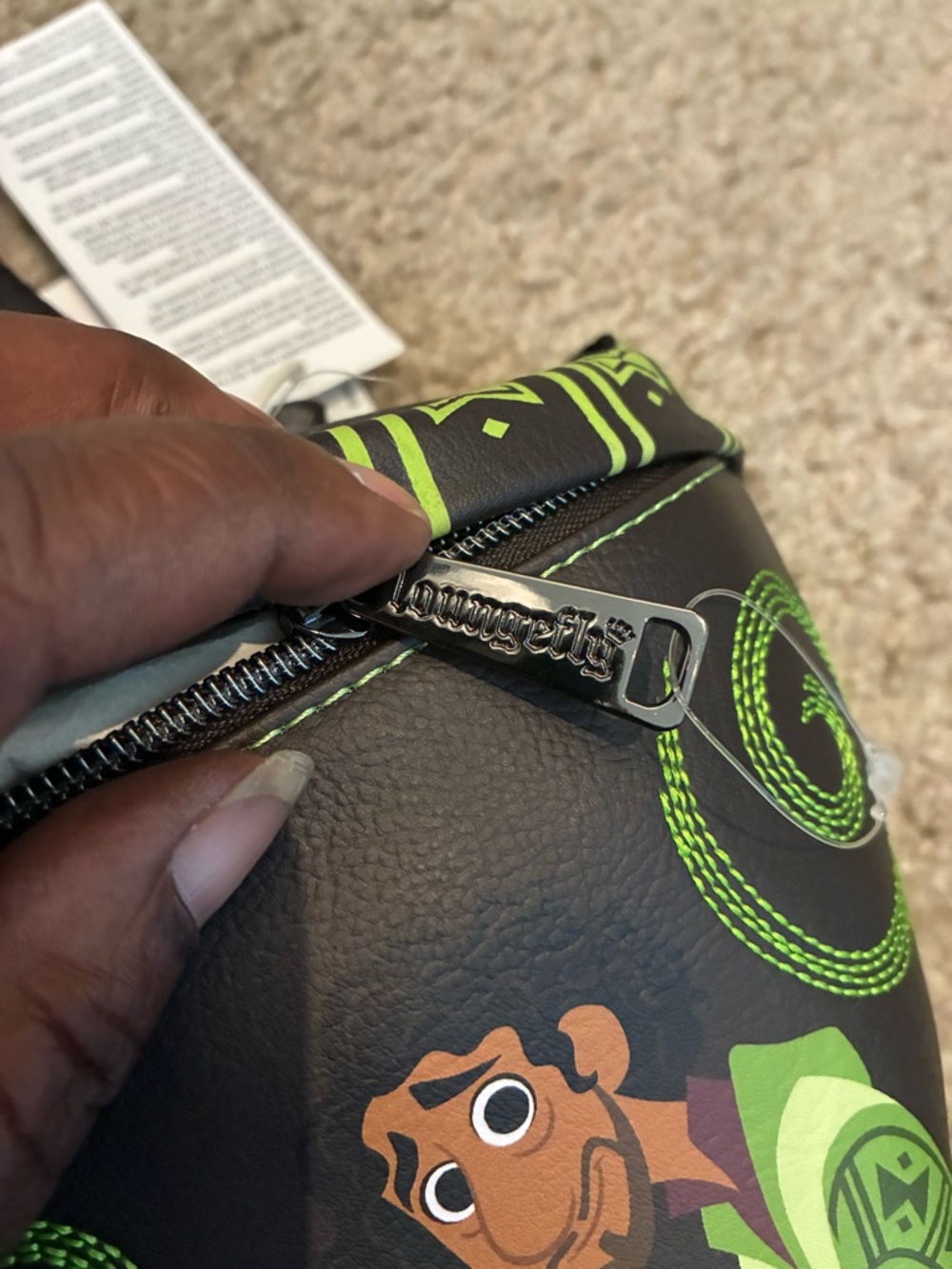 Bruno Disney park lounge fly Glow-In-The-Dark Waist Bag - Picture 5 of 8